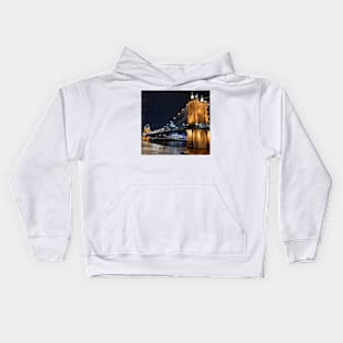 Downtown Cincinnati bridge Kids Hoodie